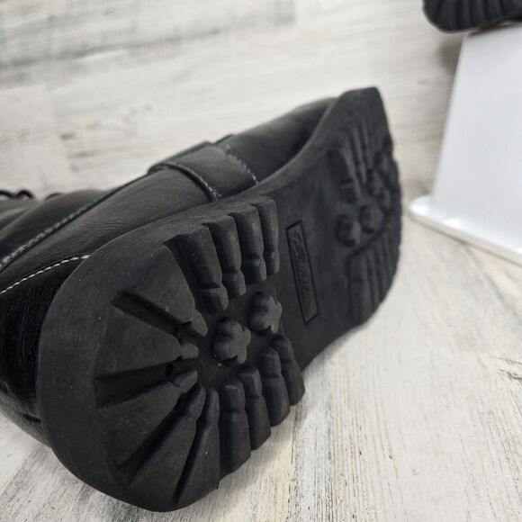 Cadillac Boots Mens 8.5 Black w/ Buckle Rare Motorcycle Biker Style 916974 - Picture 10 of 16